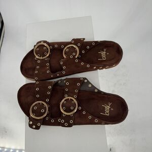 beek NEW beek Cedar Two-Strap Sandals in Coffee